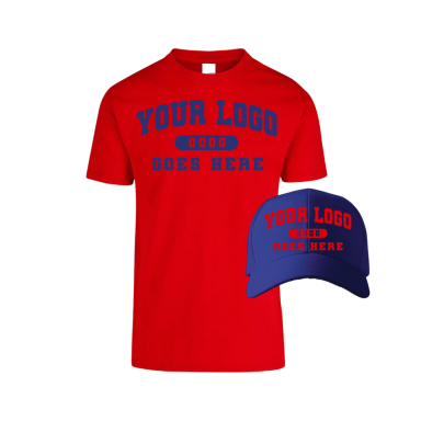 Combo GJK004 Royal / Red Tee